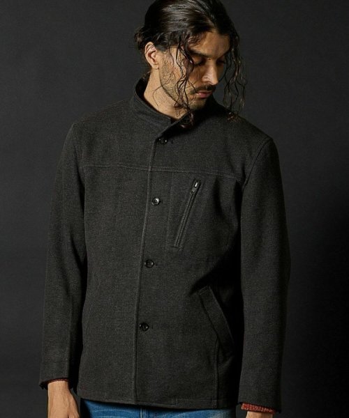 T/Rツイルカルゼスタンドカラーブルゾン 