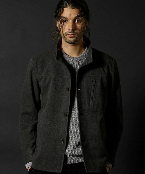 T/Rツイルカルゼスタンドカラーブルゾン 