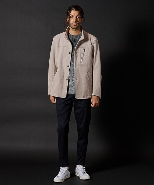 T/Rツイルカルゼスタンドカラーブルゾン 