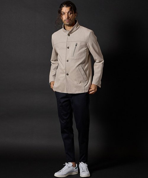 T/Rツイルカルゼスタンドカラーブルゾン 