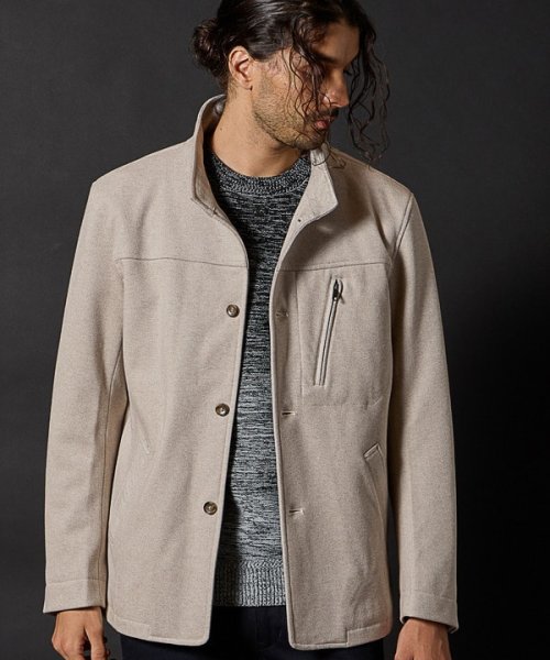 T/Rツイルカルゼスタンドカラーブルゾン 