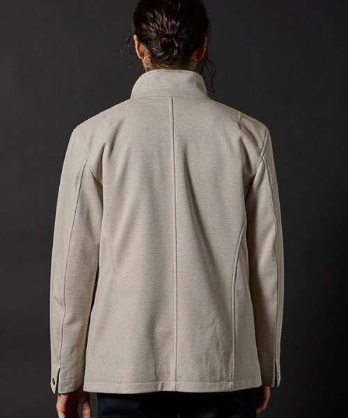 T/Rツイルカルゼスタンドカラーブルゾン 