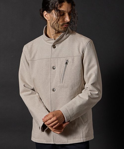 T/Rツイルカルゼスタンドカラーブルゾン 