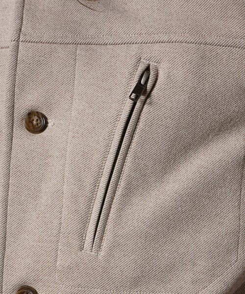 T/Rツイルカルゼスタンドカラーブルゾン 