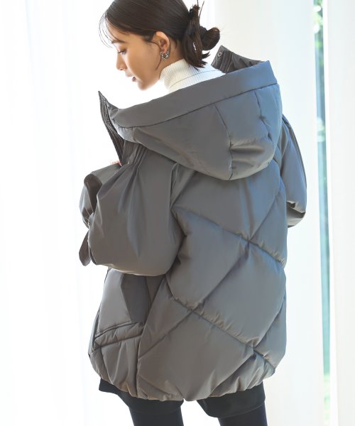 ライトサーモショルダーピンタック フーディーパテッドコート(D1269) フーディーパテッドコート D1269 ライトサーモショルダーピンタック ライトサーモ モカ 赤外線を吸収