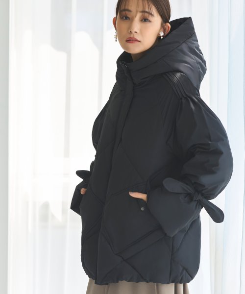 ライトサーモショルダーピンタック フーディーパテッドコート(D1269) フーディーパテッドコート D1269 ライトサーモショルダーピンタック ライトサーモ モカ 赤外線を吸収