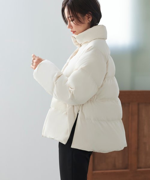 ライトサーモサイドスリットスタンドカラーパファージャケット(D1291) D1291 ライトサーモサイドスリットスタンドカラーパファージャケット ライトサーモ 赤外線を吸収