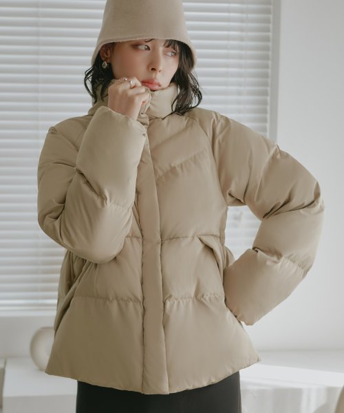 ライトサーモサイドスリットスタンドカラーパファージャケット(D1291) D1291 ライトサーモサイドスリットスタンドカラーパファージャケット ライトサーモ 赤外線を吸収