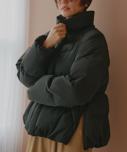 ライトサーモサイドスリットスタンドカラーパファージャケット(D1291) D1291 ライトサーモサイドスリットスタンドカラーパファージャケット ライトサーモ 赤外線を吸収