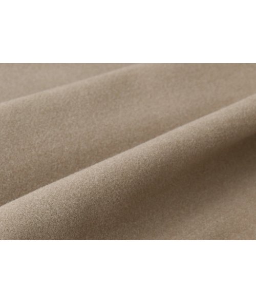 ウーリーストレッチ2wayバックタックロングノーカラーコート(K1267) K1267 ウーリーストレッチ2wayバックタックロングノーカラーコート ふくらみ感があり 保温効果も高めます ブラック