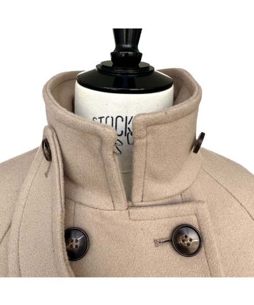 ニットメルトンスタンドカラーフレアコート(K1298) K1298 ふくらみ感があり 保温効果も高めます