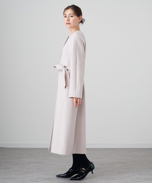 カシミヤノーカラーベルトコート 着用サイズ なし model