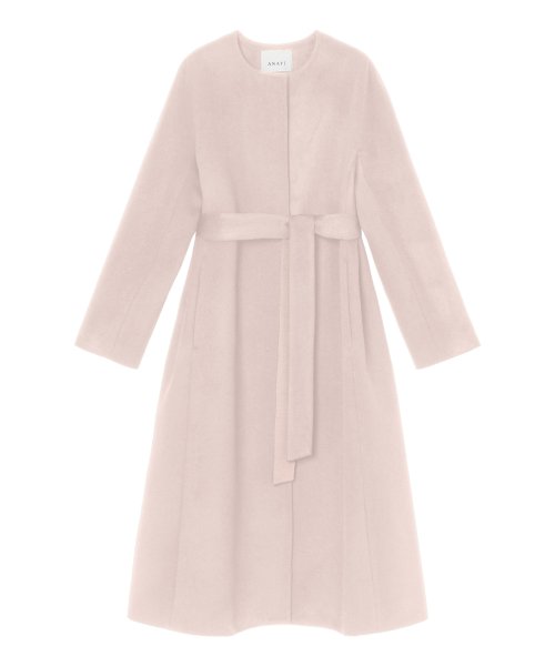 カシミヤノーカラーベルトコート 着用サイズ なし model