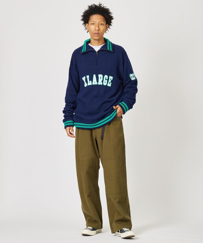 XLARGE(XLARGE) |ARCH LOGO HALF ZIP PULLOVER KNIT(505735270) - MAGASEEK