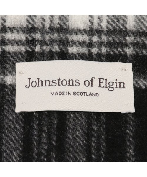 Johnstons(ジョンストンズ)/ジョンストンズ マフラー ブラック ホワイト メンズ レディース ユニセックス JOHNSTONS WA000016 KU0079 小判/img05