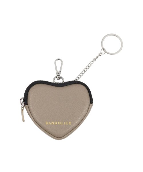 BANDOLIER(バンドリヤー)/BANDOLIER バンドリヤー ポーチ 小物入れ レザー 小さめ 薄型 ミニハート メンズ レディース MINI HEART POUCH GREIGE ベージ/img02