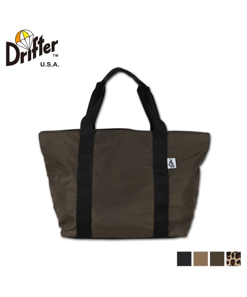 Drifter(ドリフター)/Drifter ドリフター バッグ トートバッグ メンズ レディース 16L ファスナー付き PLAIN TOTE BAG ブラック ベージュ ブラウン レオパ/img01