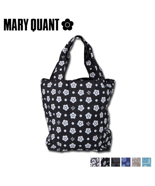 MARY QUANT(マリークヮント)/MARY QUANT マリークヮント エコバッグ 折りたたみ レジバッグ トート ショッピング レディース 小さめ コンパクト レジカゴ ECO BAG ブラッ/img01