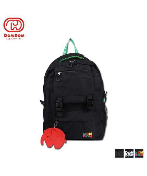 DOMDOM(ドムドム)/ドムドム DOMDOM リュック バッグ バックパック ポップンドム メンズ レディース 30L 大容量 FRONT FLAP DAYPACK ブラック マルチ/img01