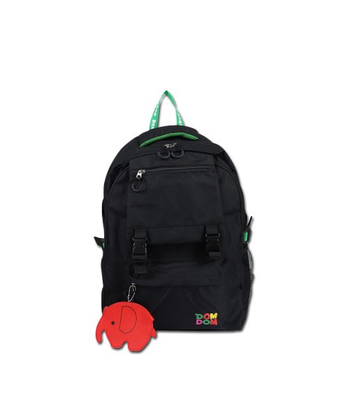 DOMDOM(ドムドム)/ドムドム DOMDOM リュック バッグ バックパック ポップンドム メンズ レディース 30L 大容量 FRONT FLAP DAYPACK ブラック マルチ/img20