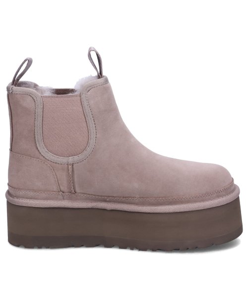 UGG アグ ブーツ ムートンブーツ サイドゴア ニューメル プラットフォーム チェルシー レディース 厚底 ショート NEUMEL PLATFORM CHEL UGG アグ ニューメル プラットフォーム チェルシー NEUMEL PLATFORM アップサイクルウール 80％/リヨセル 20％