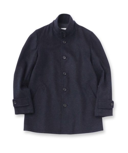 ウールカシミヤミックス スタンドカラー ブルゾン 