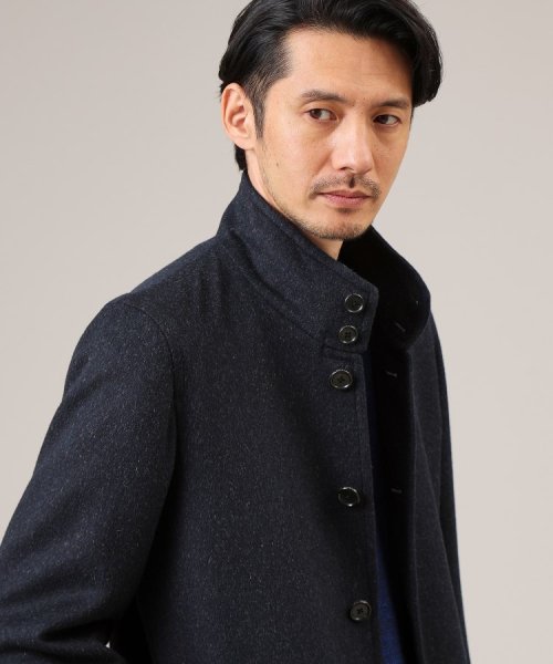 ウールカシミヤミックス スタンドカラー ブルゾン 