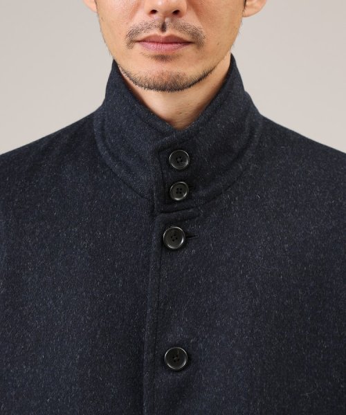 ウールカシミヤミックス スタンドカラー ブルゾン 