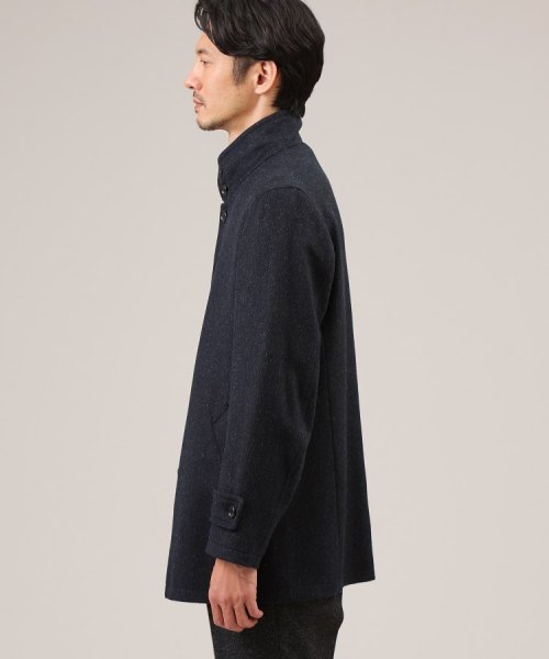 ウールカシミヤミックス スタンドカラー ブルゾン 