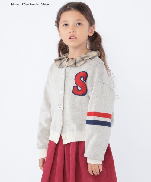 SHIPS KIDS(シップスキッズ)/SHIPS KIDS:100～130cm / プリーツ カラー 長袖 チェック ブラウス/img06