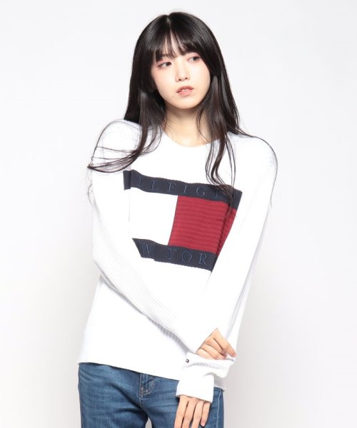 TOMMY HILFIGER(トミーヒルフィガー)/フラッグクルーネックコットンセーター/img07