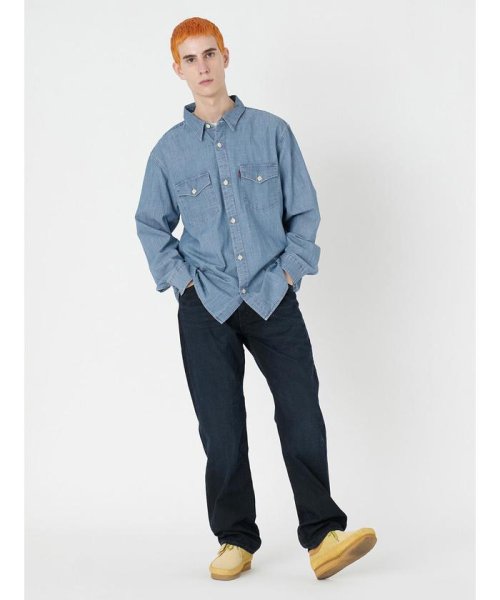 Levi's(リーバイス)/リラックスフィット ウエスタンシャツ ライトインディゴ CHAMBRAY LIGHT/img11