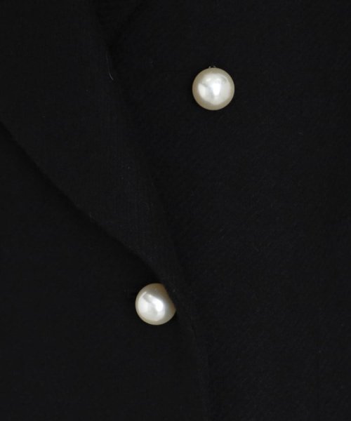 Couture Brooch(クチュールブローチ)/【ふっくら軽く、暖かい】パール調ボタンPコート/img32