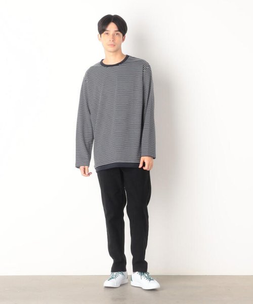 COMME CA ISM MENS(コムサイズム（メンズ）)/ボーダー柄 フェイクレイヤードＴシャツ/img03