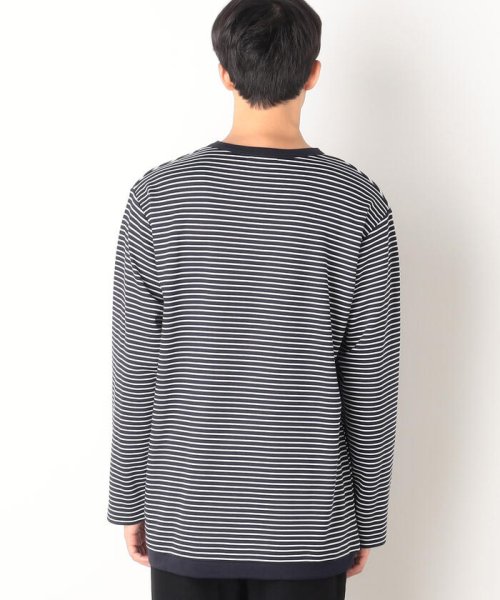 COMME CA ISM MENS(コムサイズム（メンズ）)/ボーダー柄 フェイクレイヤードＴシャツ/img07