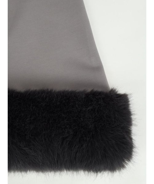 ポンチョライクファーコート 