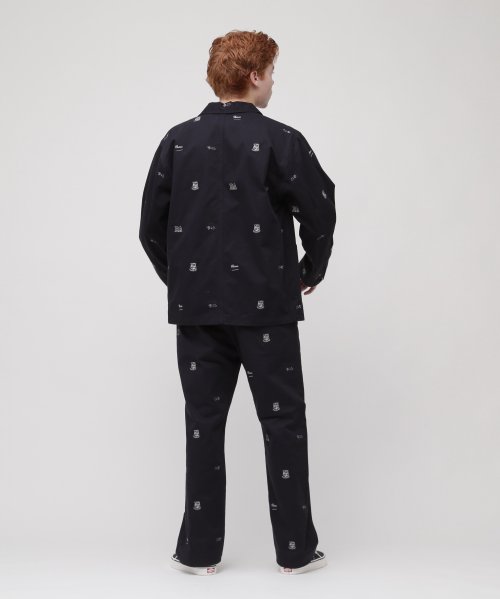 POINT EMBROIDERY CHINO PANTS / ポイント エンブロイダリー チノパンツ EMBROIDERY POINT CHINO PANTS ポイント エンブロイダリー