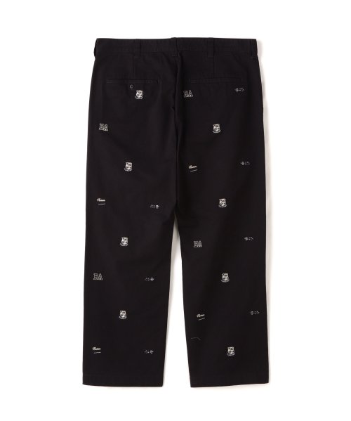 POINT EMBROIDERY CHINO PANTS / ポイント エンブロイダリー チノパンツ EMBROIDERY POINT CHINO PANTS ポイント エンブロイダリー