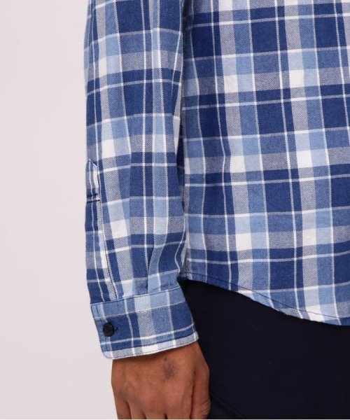 AVIREX(AVIREX)/LONG SLEEVE INDIGO CHECK EMBROIDERY SHIRT/img09