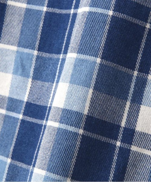 AVIREX(AVIREX)/LONG SLEEVE INDIGO CHECK EMBROIDERY SHIRT/img13