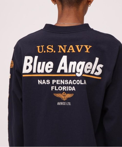 AVIREX(AVIREX)/LONG SLEEVE T－SHIRT EMBROIDERY THE BLUE ANGELS/img09