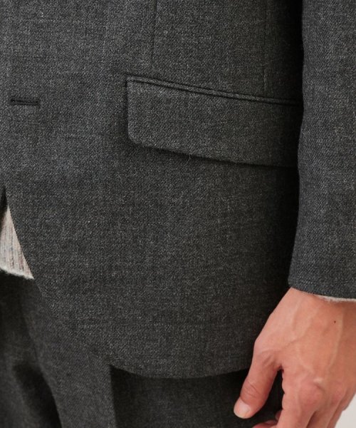 【Made in JAPAN】シェットランドウール 3ボタン ジャケット 