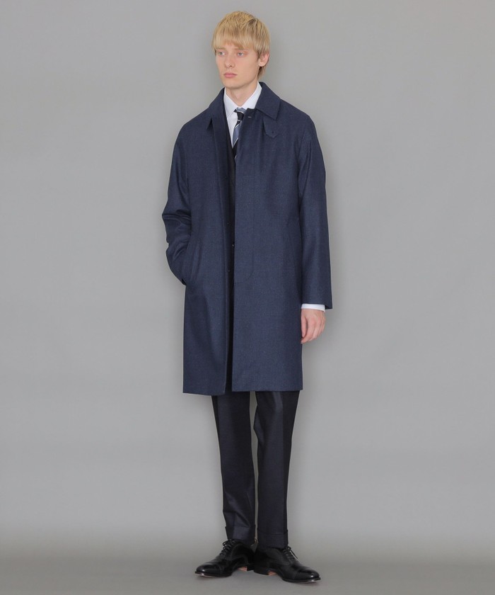 DUNFORD】【Loro Piana/ロロ・ピアーナ】ウールツイルステンカラーコート