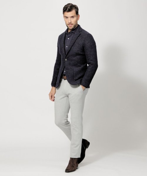 ライトウールニットジャケット 