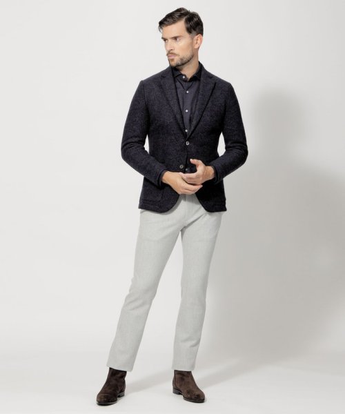 ライトウールニットジャケット 