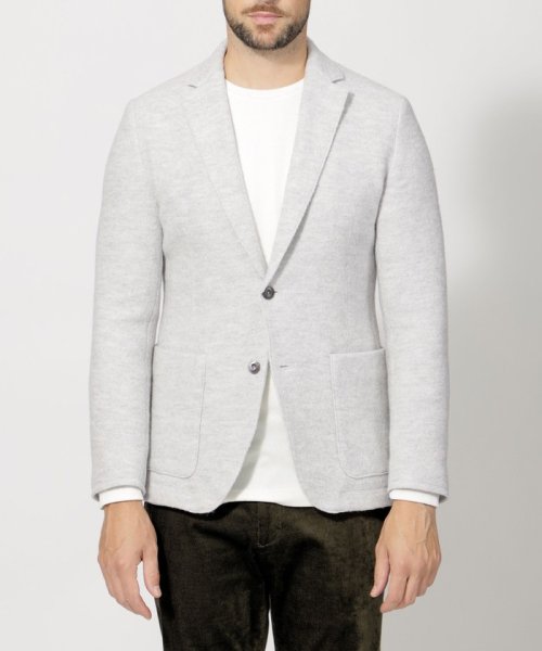 ライトウールニットジャケット 