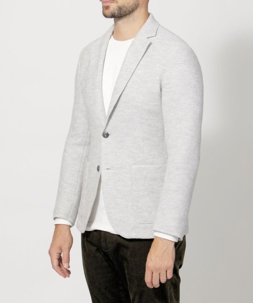 ライトウールニットジャケット 