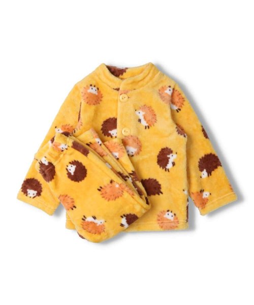 Kids Foret(キッズフォーレ)/【子供服】 Kids Foret (キッズフォーレ) はりねずみ柄もこもこボアパジャマ 90cm～130cm B51704/img01