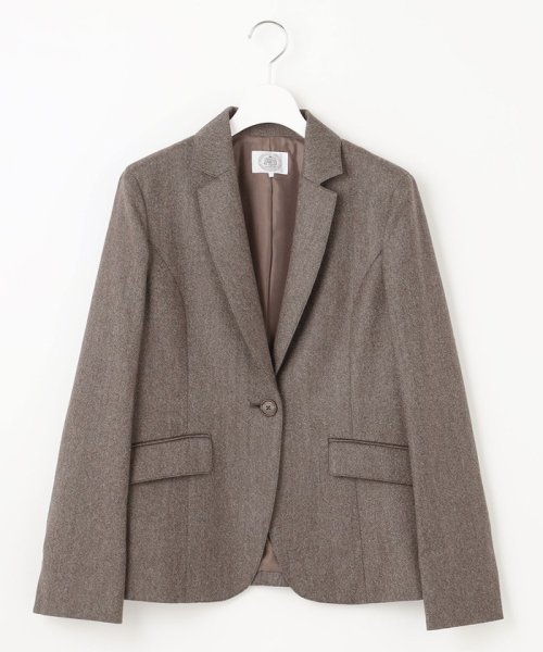 【セットアップ対応】ウールストレッチツイード テーラード ジャケット 大きいサイズ 小さいサイズ
