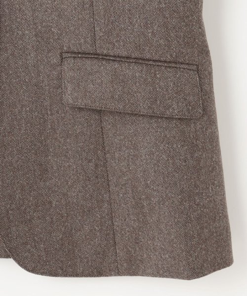 【セットアップ対応】ウールストレッチツイード テーラード ジャケット 大きいサイズ 小さいサイズ